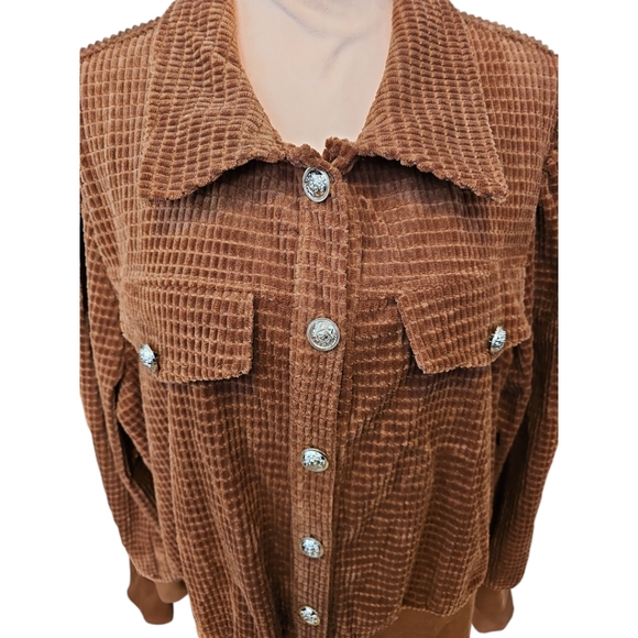 Shein Lune Plus Flap Button Front Jacket 3XL - Picture 6 of 12